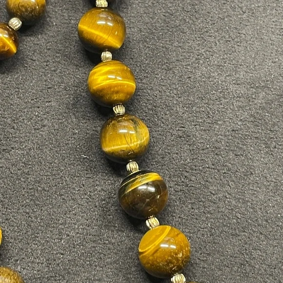 Tiger Eye Beaded 30" Necklace - Picture 3 of 9